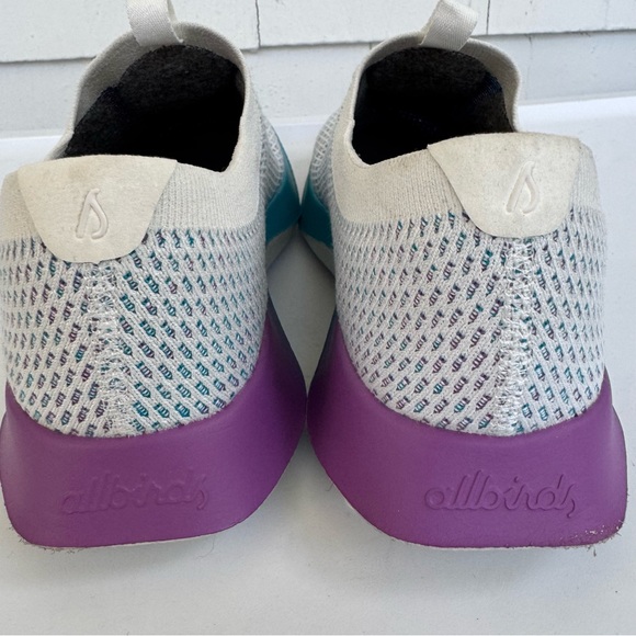 Allbirds Tree Dasher Relay Sneakers White Blue Purple size 9 - Picture 10 of 11